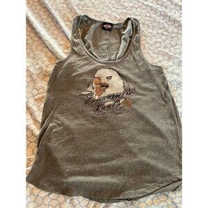 Harley Davidson Eagle Gray Tank Top Size Medium EUC
